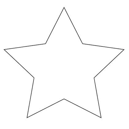 Printable Star Pattern Template Image
