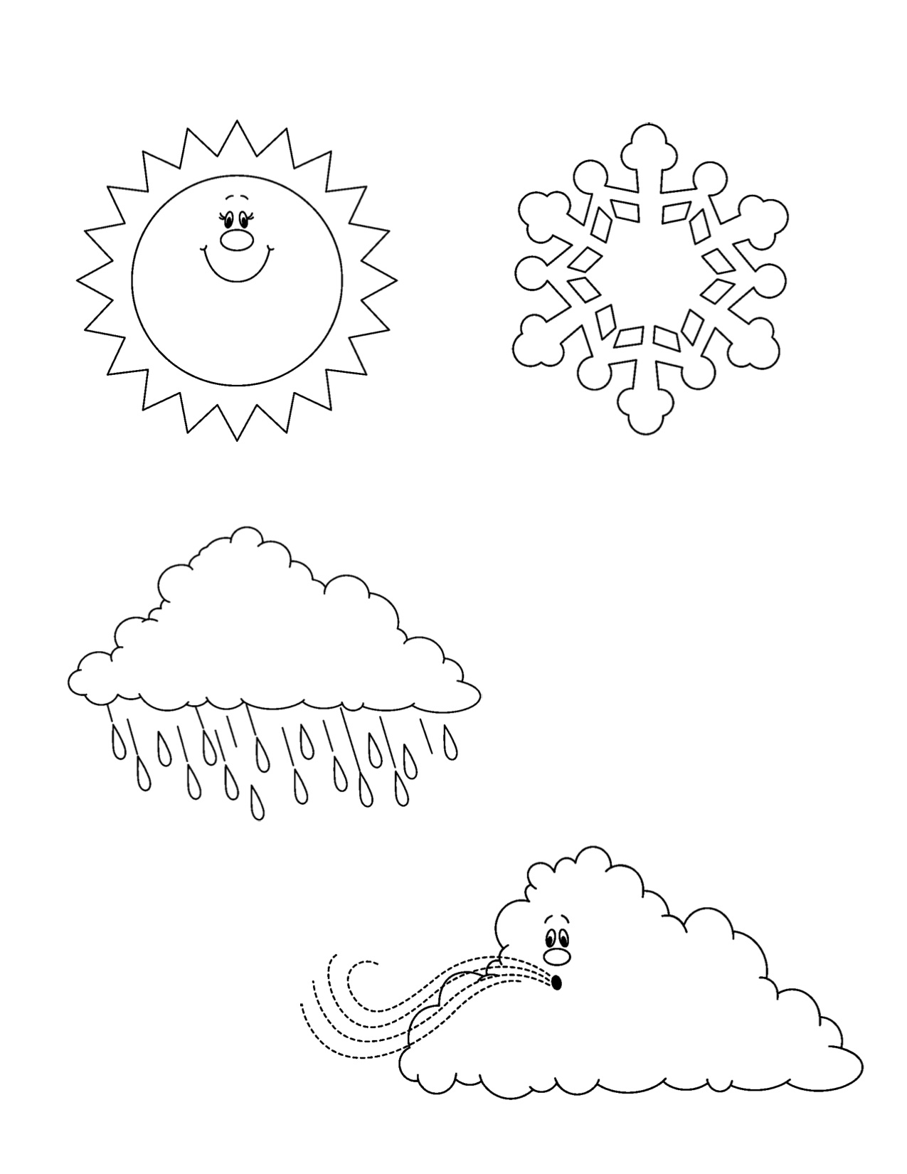 Printable Weather Chart for Preschool