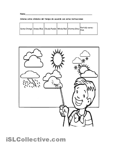 Printable Weather Worksheets Kindergarten