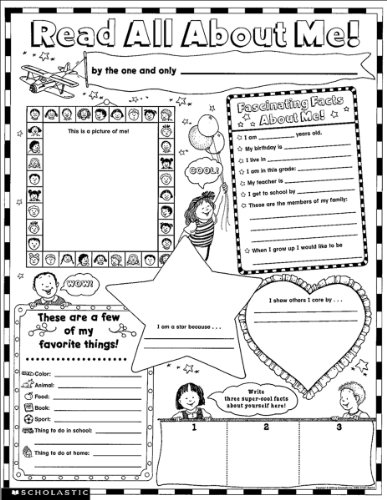 Read All About Me Worksheet Printable Image