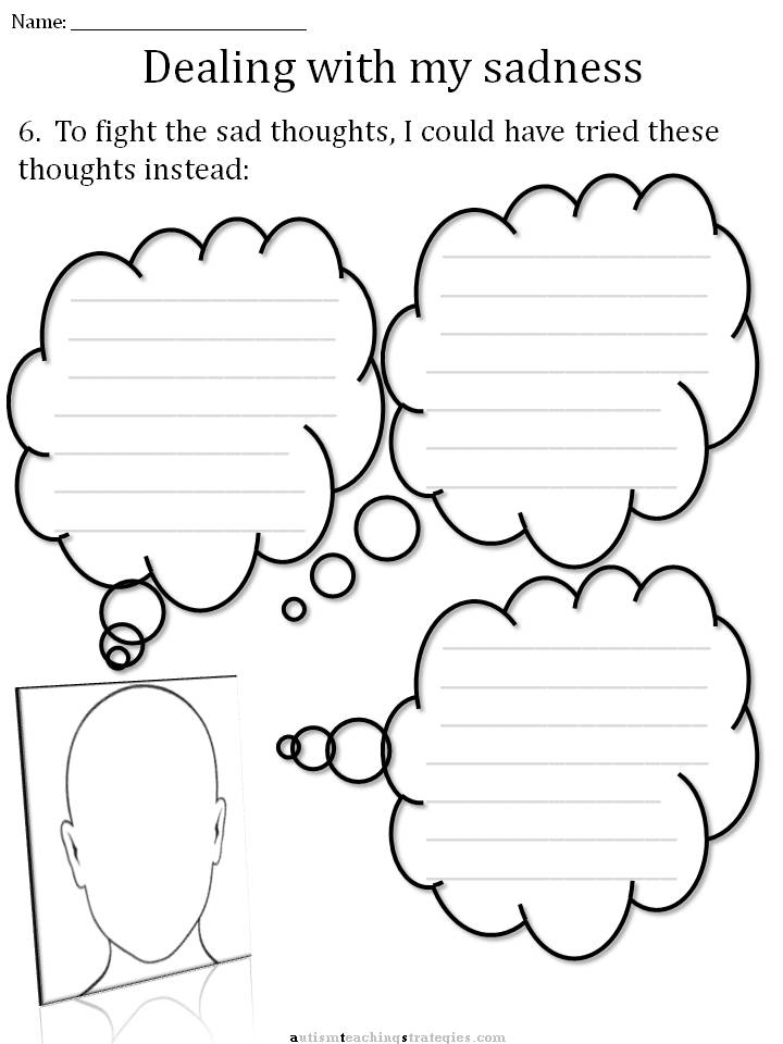 Thoughts and Feelings Worksheets Image