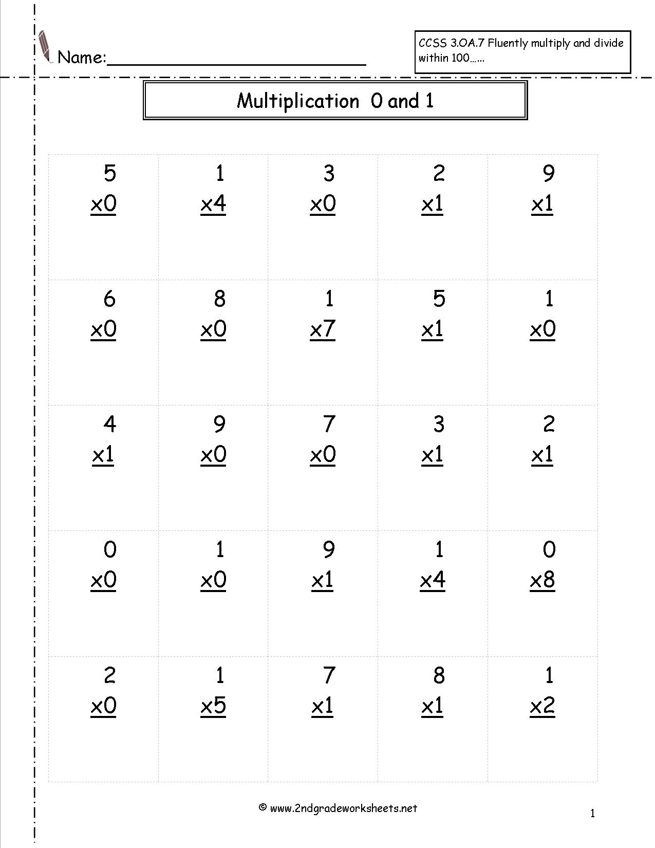 3 by 2 Multiplication Worksheets Image