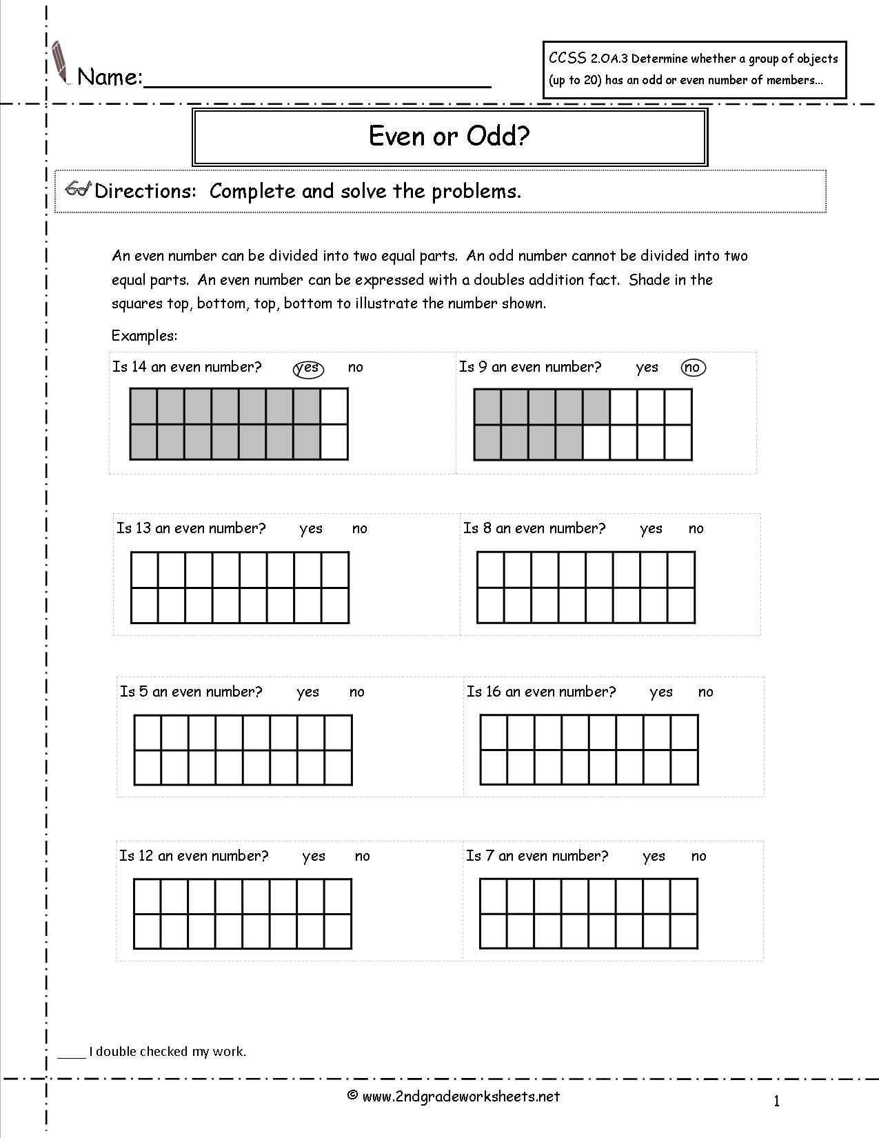 Common Core 2nd Grade Math Worksheets Multiplication Image