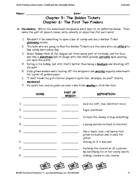 Critical Thinking Questions Worksheets
