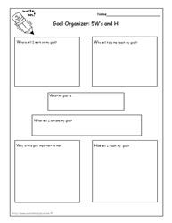 Free Goal Setting Worksheet for Kids Image