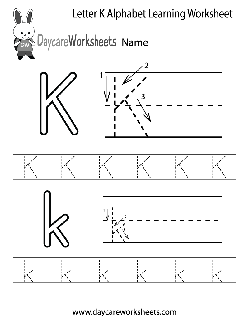Free Printable Letter K Worksheets Image