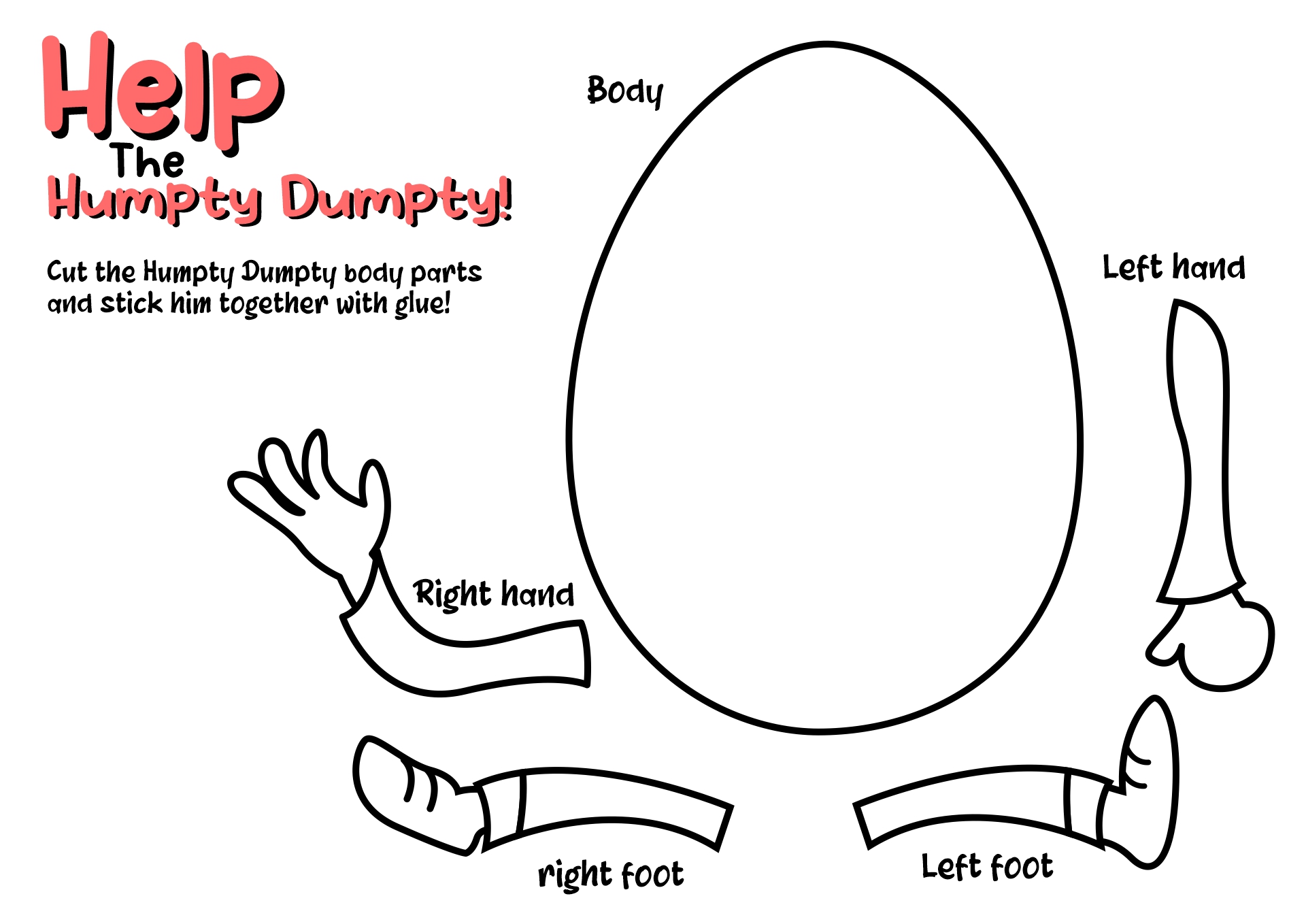 Humpty Dumpty Template