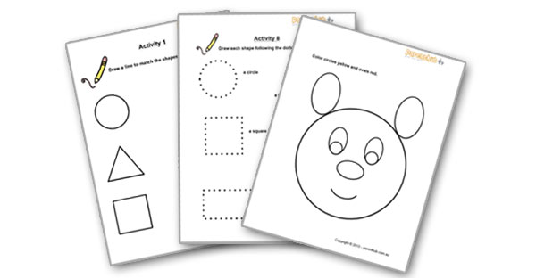 Learning Worksheets for 3 Year Olds Image