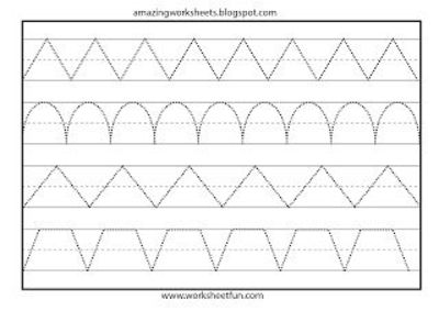 Preschool Line Tracing Worksheets Image