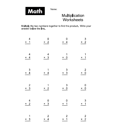 Printable Multiplication Worksheets 3rd Grade Math