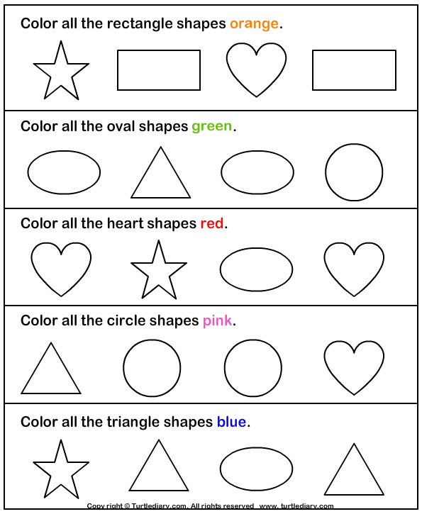 Printable Preschool Worksheets Shapes Image