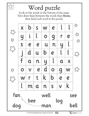 Word Puzzle Worksheets Image