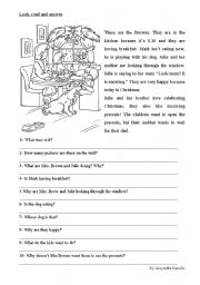 Comprehension Reading English Worksheets
