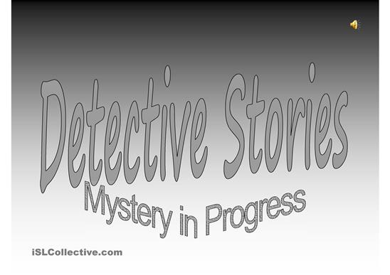 Detective Story Worksheet Image