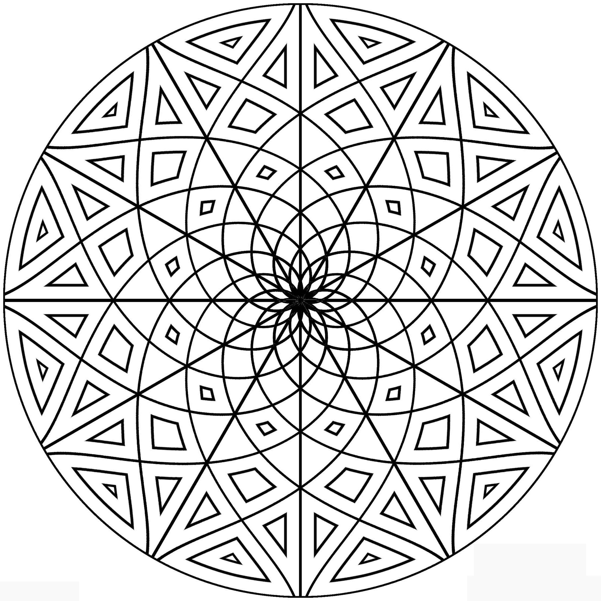 Geometric Design Coloring Pages Image