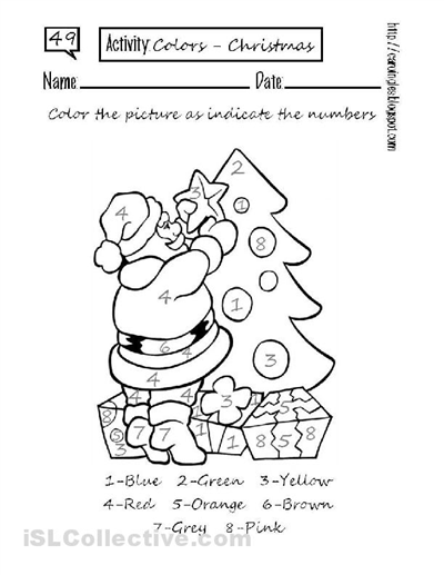 Kindergarten Christmas Worksheets Printables Image