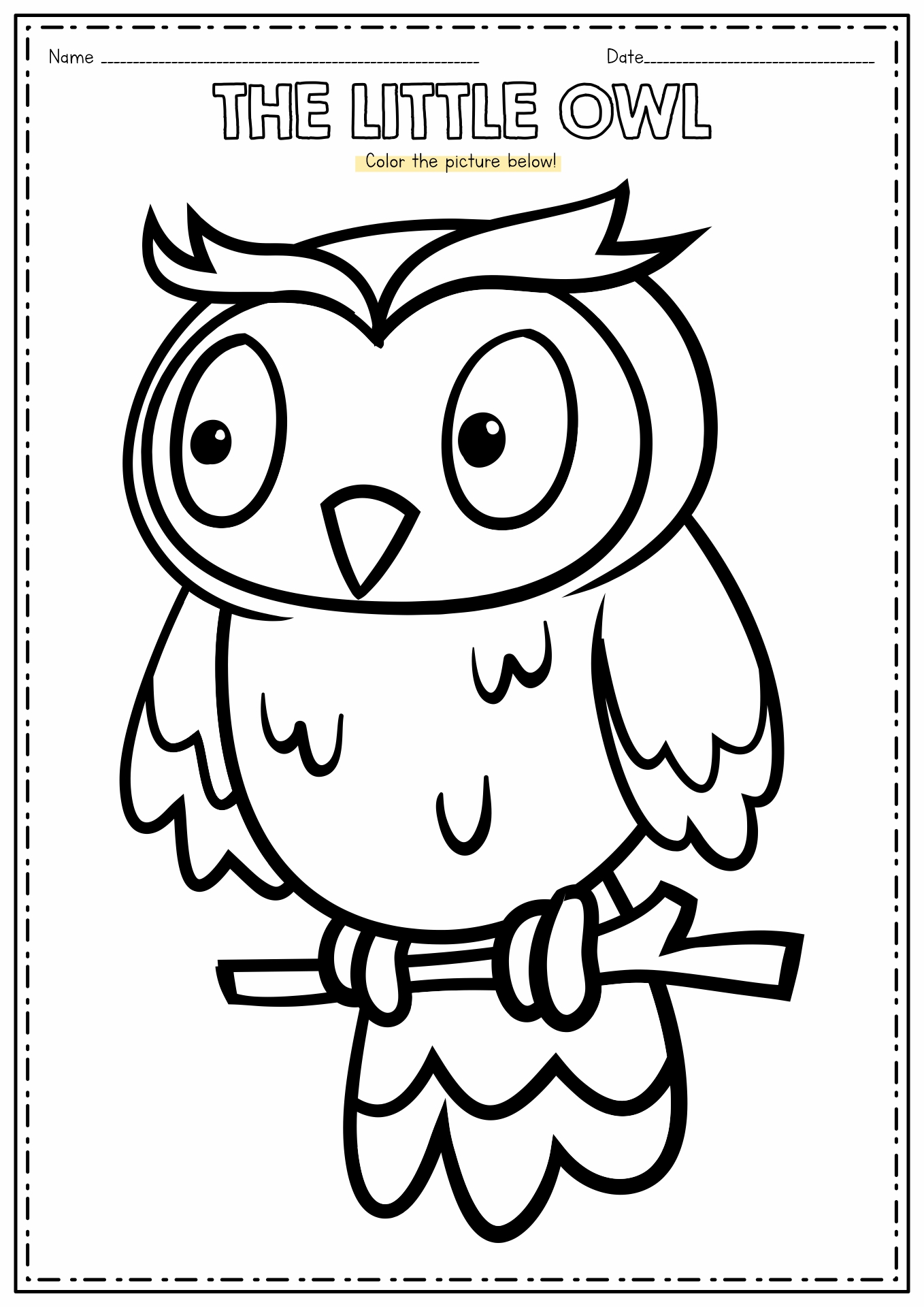 Owl Coloring Pages More Image