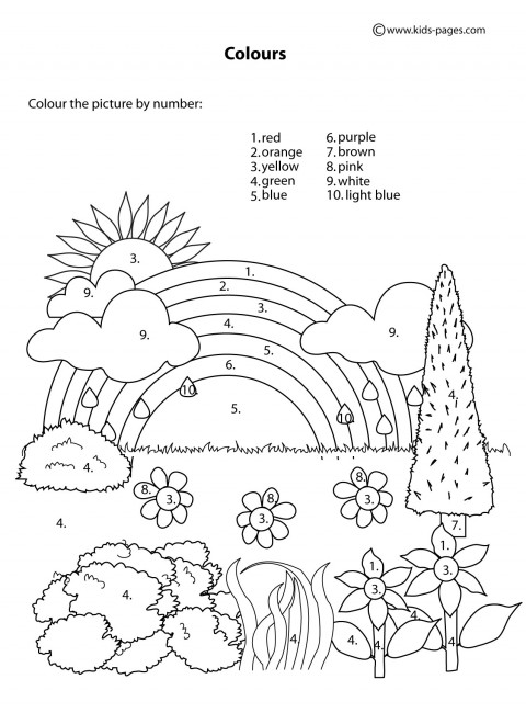 Printable Spanish Colors Worksheet