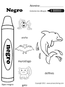 Spanish Colors Coloring Worksheet