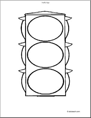 Stop Sign Coloring Page Image