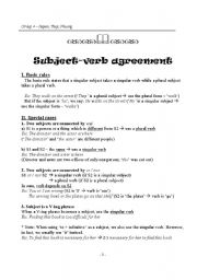 Subject Verb Agreement Worksheets High School Image