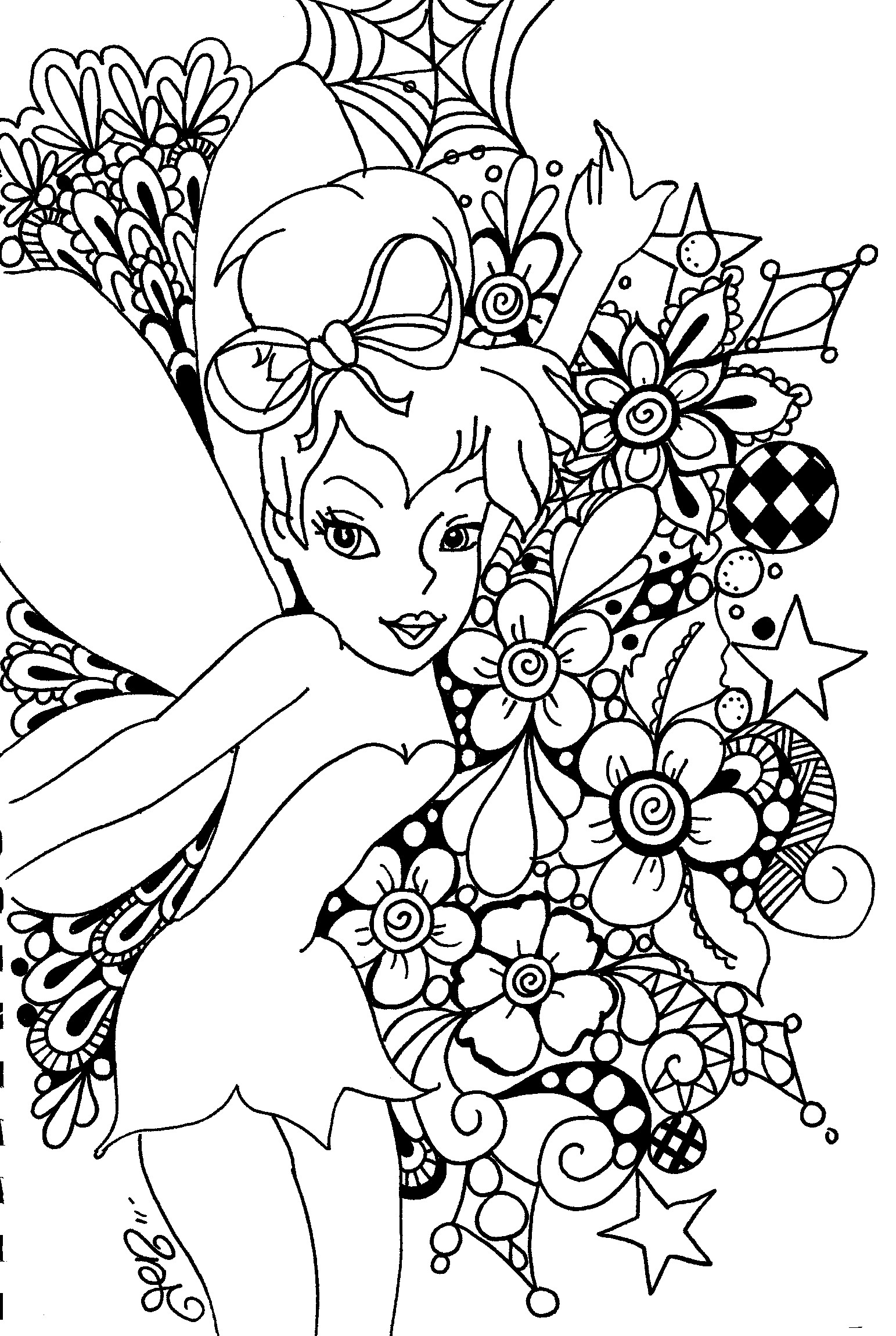 Tinkerbell Coloring Pages Online Image