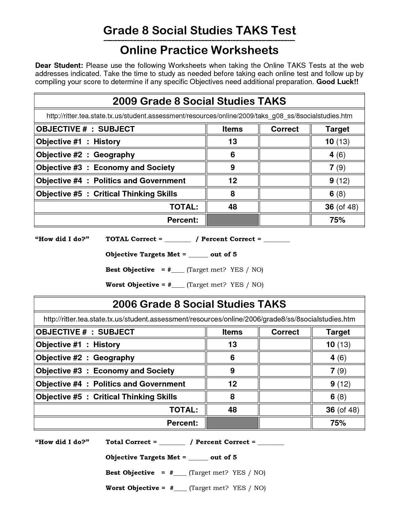 8th Grade Social Studies Worksheets Image