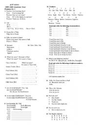 Beginners English Printable Worksheets