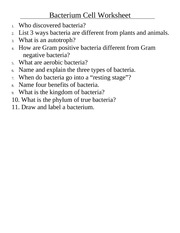 Biology Worksheets Chapter 10 Image