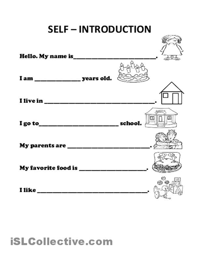 ESL Introductions and Greetings Worksheets Image