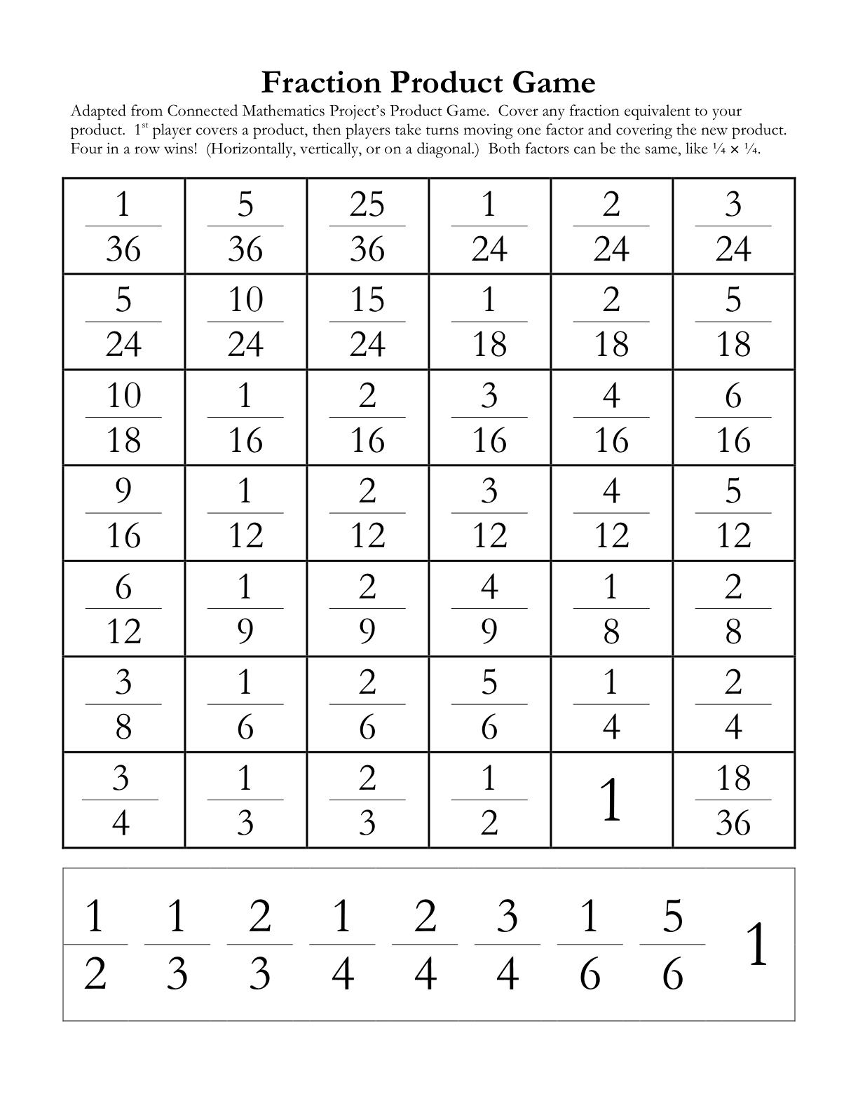 Fraction Puzzle Worksheets Image