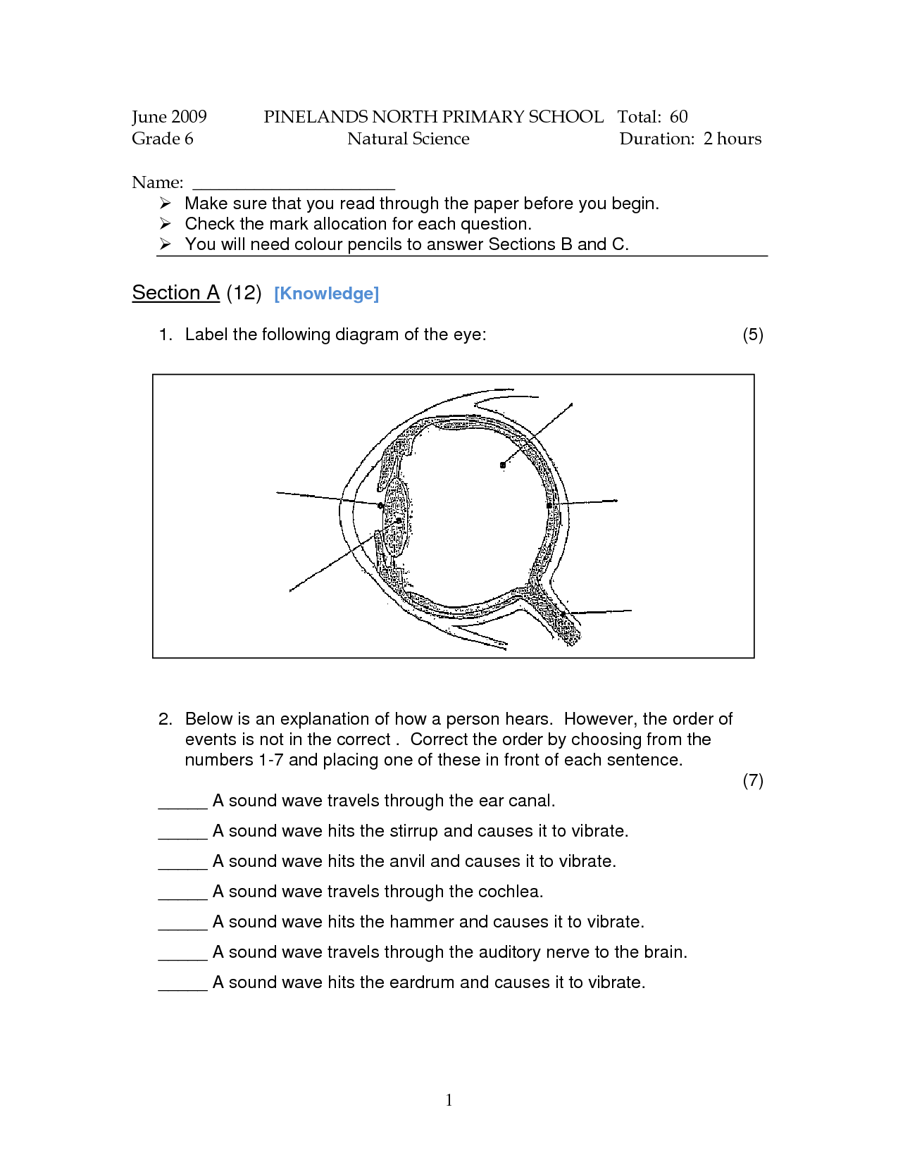 6 Grade Science Worksheets Image