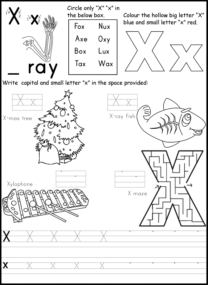 Alphabet Writing Worksheets for Kindergarten Image