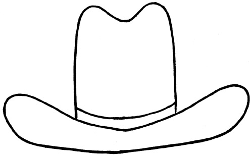 Cowboy Hat Template Printable Image