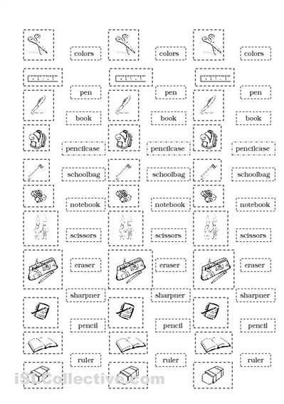 Cut and Paste Worksheets for First Grade