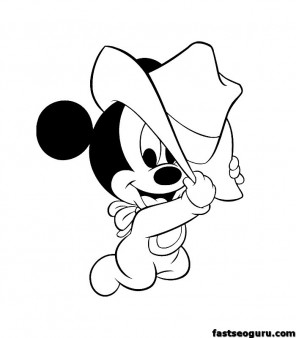Disney Baby Mickey Mouse Coloring Pages Image