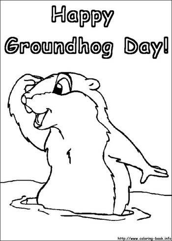 Groundhog Day Coloring Pages Image