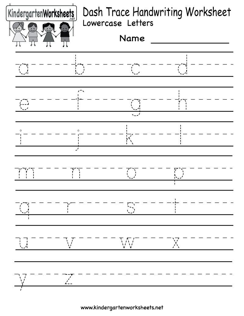 Alphabet Handwriting Worksheets for Kindergarten