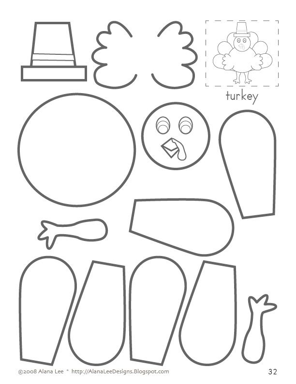 Thanksgiving Turkey Cut Out Craft Image