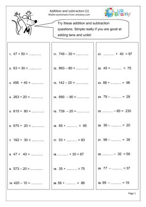 Year 4 Maths Worksheets Image