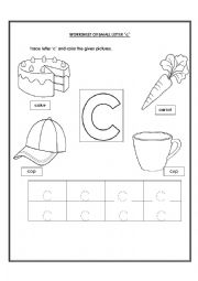 3 Year Old Alphabet Worksheets Letter C Image