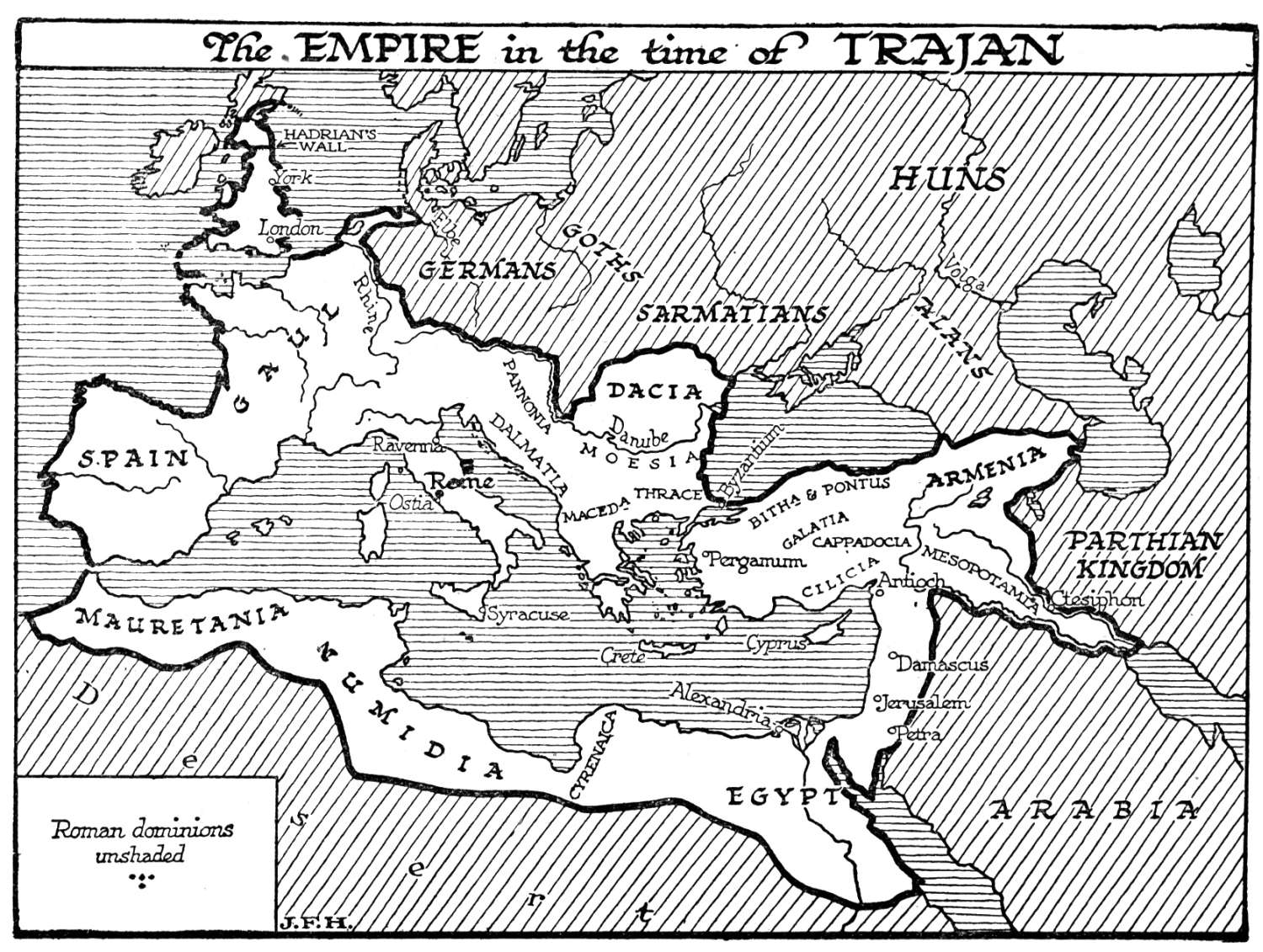 Ancient Rome Map Coloring Pages Image