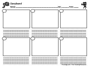 Storyboard Graphic Organizer Printable Image