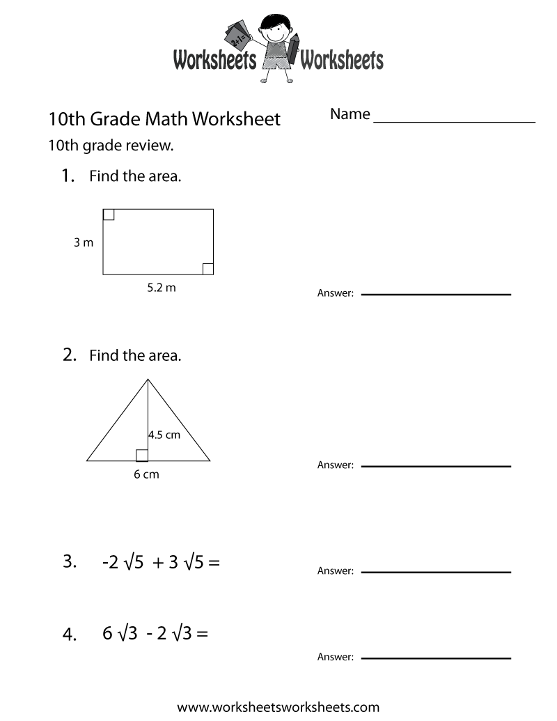 math homework 10th grade