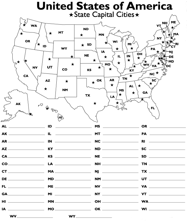 Quiz Worksheet About States : Random geography or state quiz.
