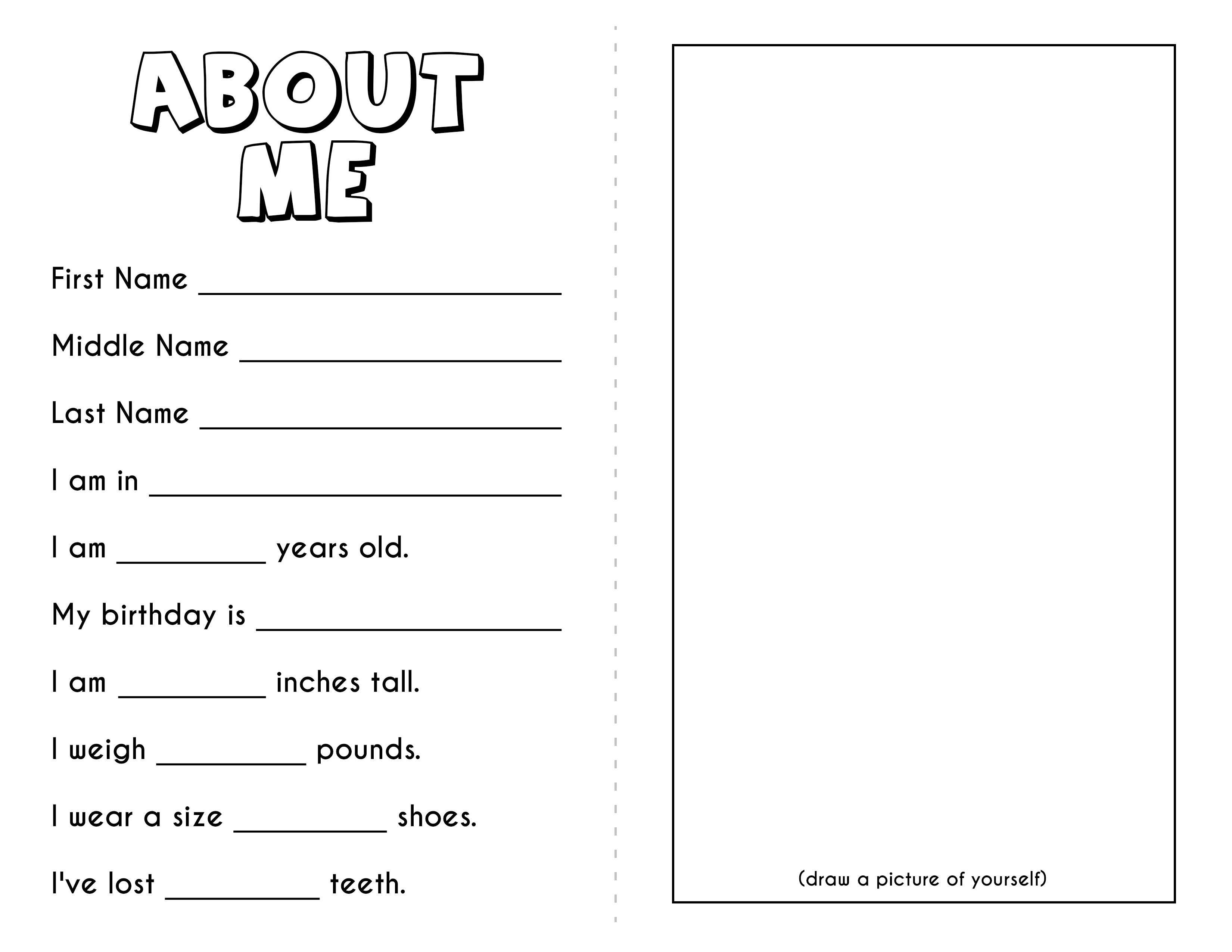 Проект about me на английском