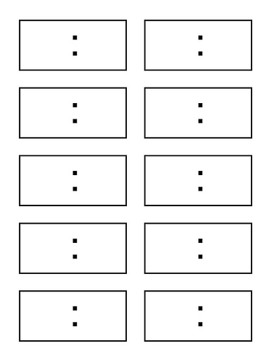 Blank Digital Clock Worksheets
