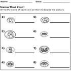 Coin Identification Worksheets Image