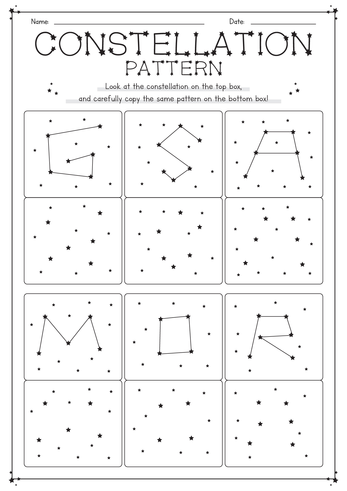 6 Best Images of Constellation Connect The Dots Worksheet ...