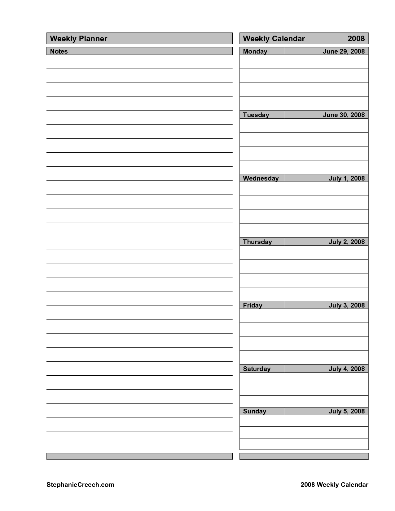 Goal Setting Worksheet Weekly Planner Image